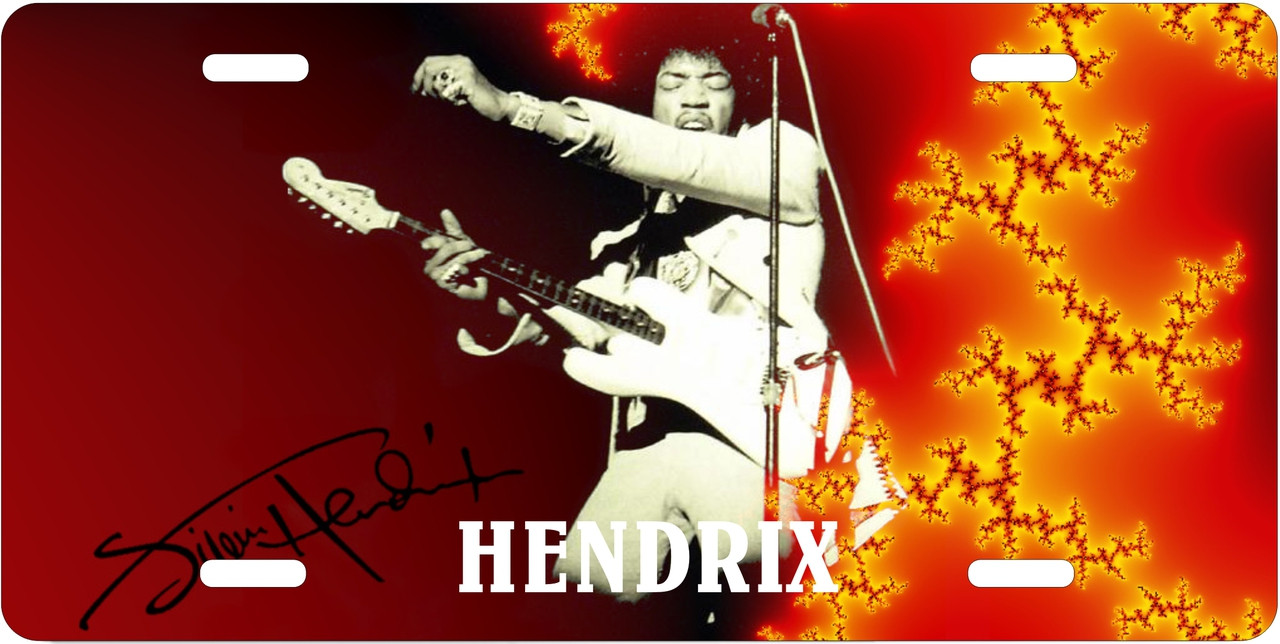 Jimi Hendrix License Plate