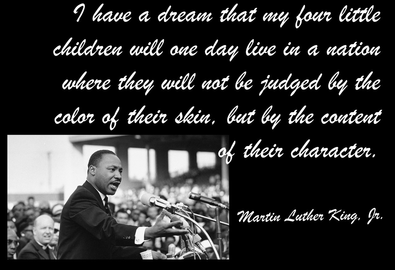 Famous Quote Poster  I Have A Dream - Martin Luther King Jr