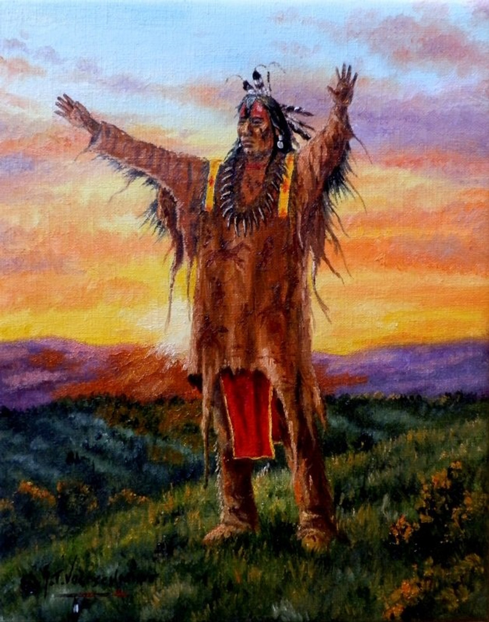 Seeking Answers Bring Back The Buffalo Native American Indian Poster Print