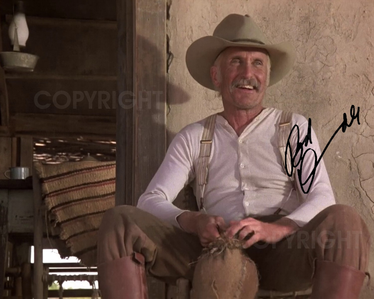 Lonesome Dove Photo Gus Signed On The Porch 8  x 10  Photo