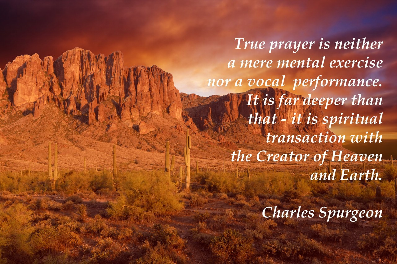 Famous Quote Poster  True Prayer Is Neither A Mere Mental Exercise Nor A Vocal Performance. Charles Spurgeon Religious