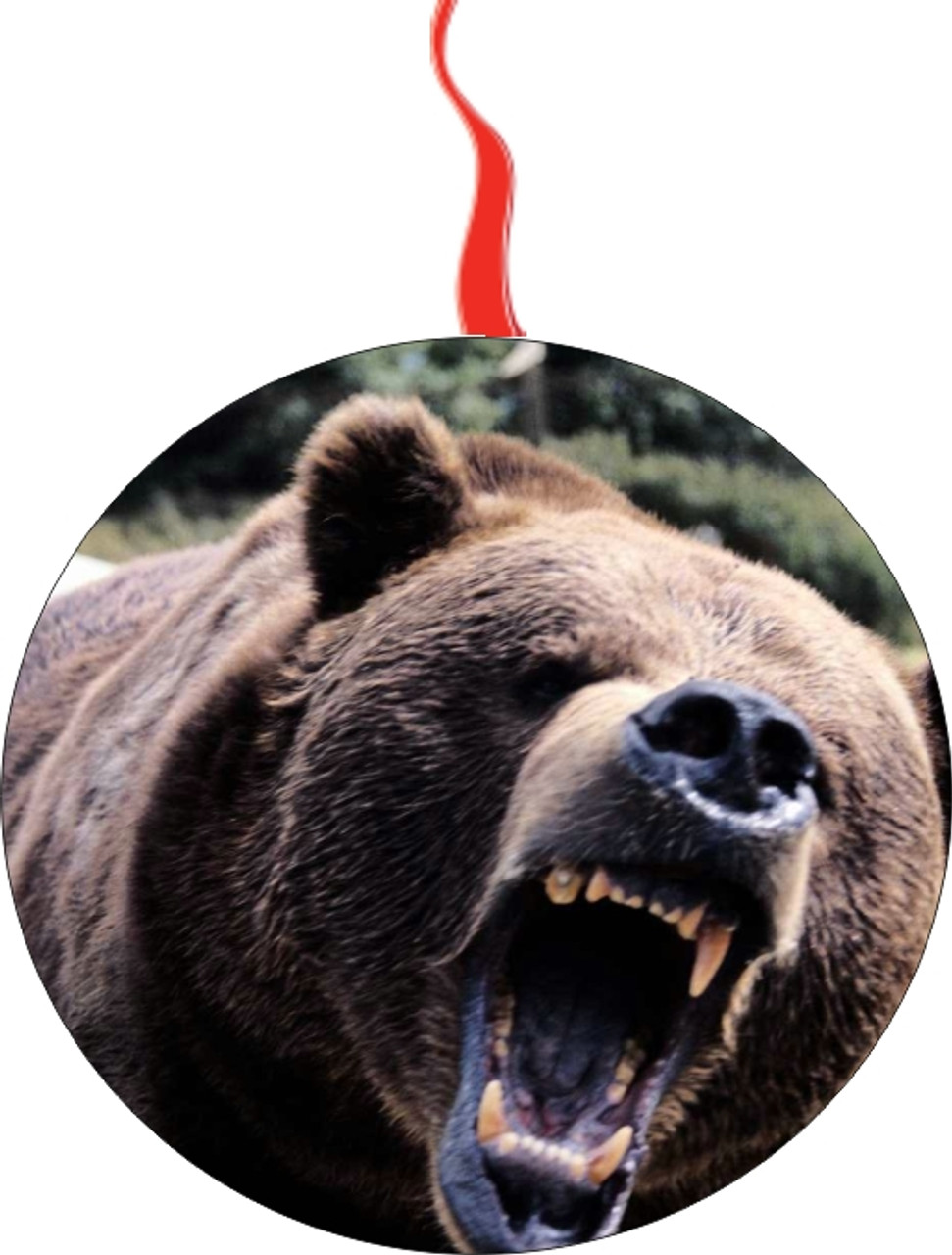 Grizzly Bear Christmas  Ornament