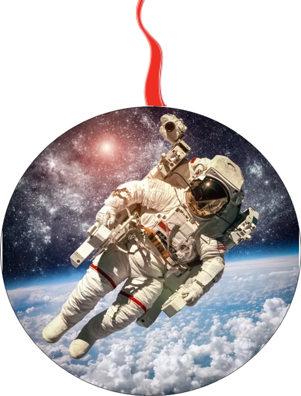 Astronaut Floating In Space Christmas  Ornament