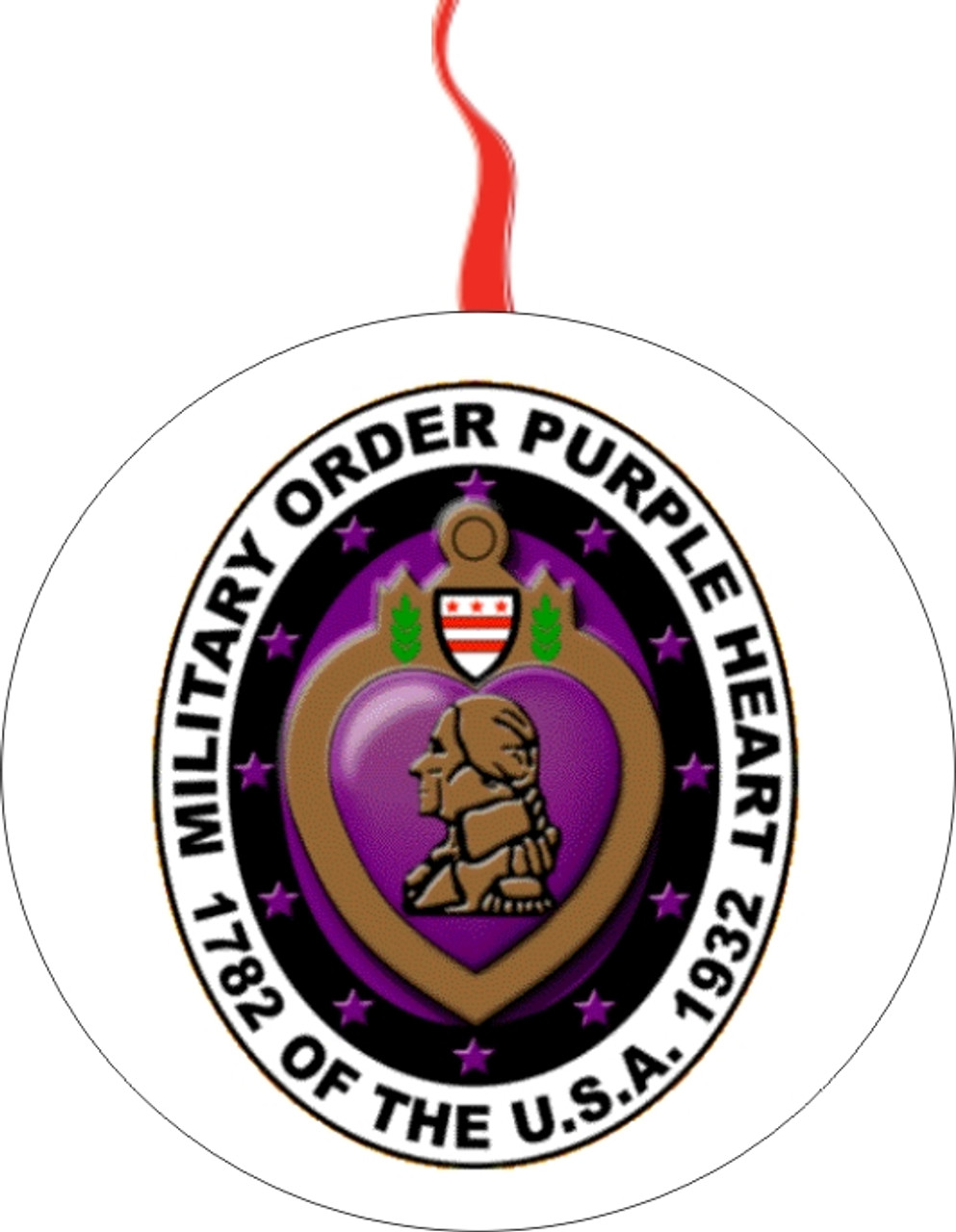 Military Order Of Purple Heart Christmas  Ornament