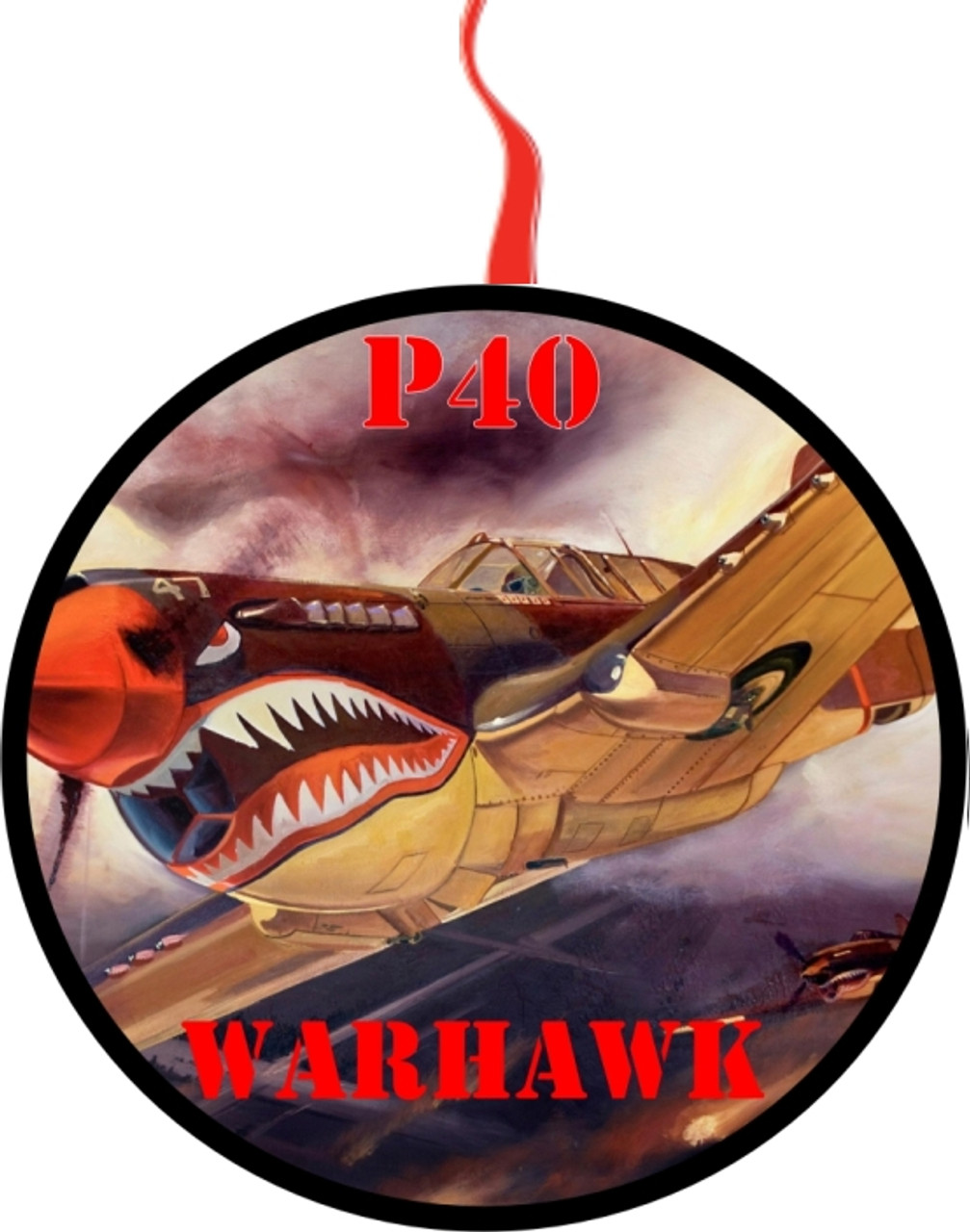 Wwii P 40 Warhawk Christmas  Ornament