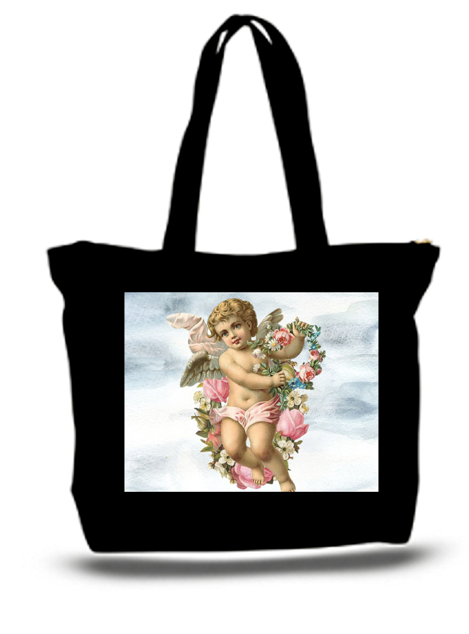 XXL Tote Bag Baby Angel With Wings