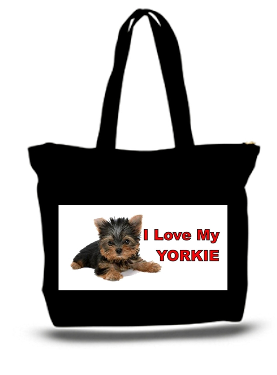 XXL Tote Bag I Love My Yorkies