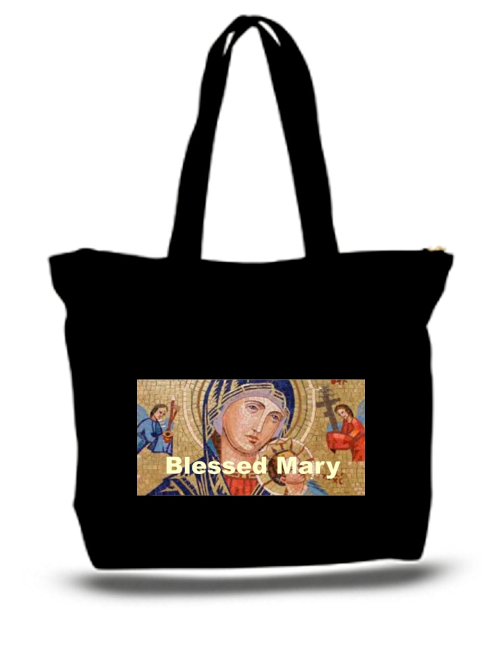 XXL Tote Bag Blessed Mary Catholic