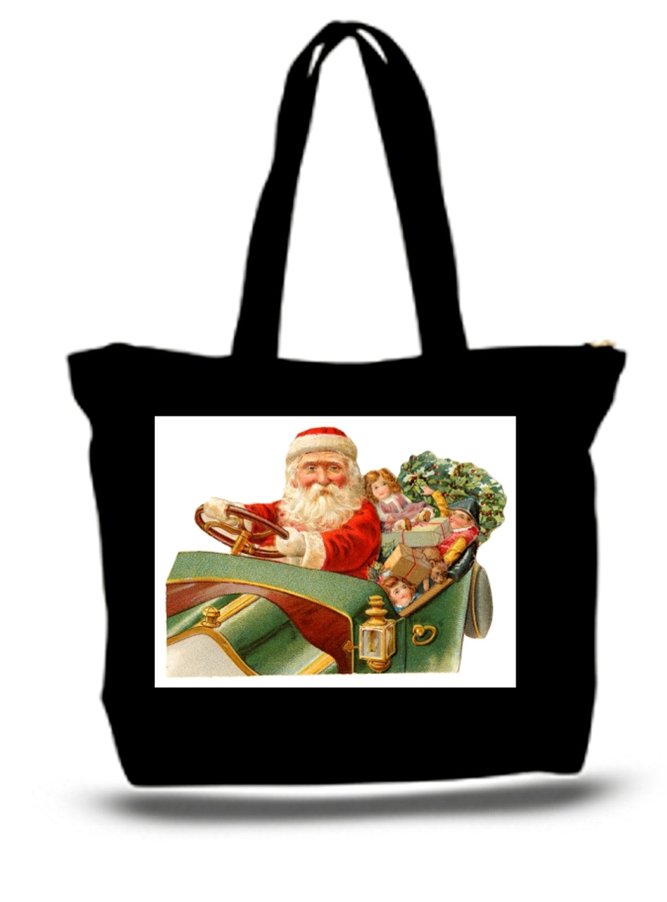 XXL Tote Bag Vintage-Santa-Christmas