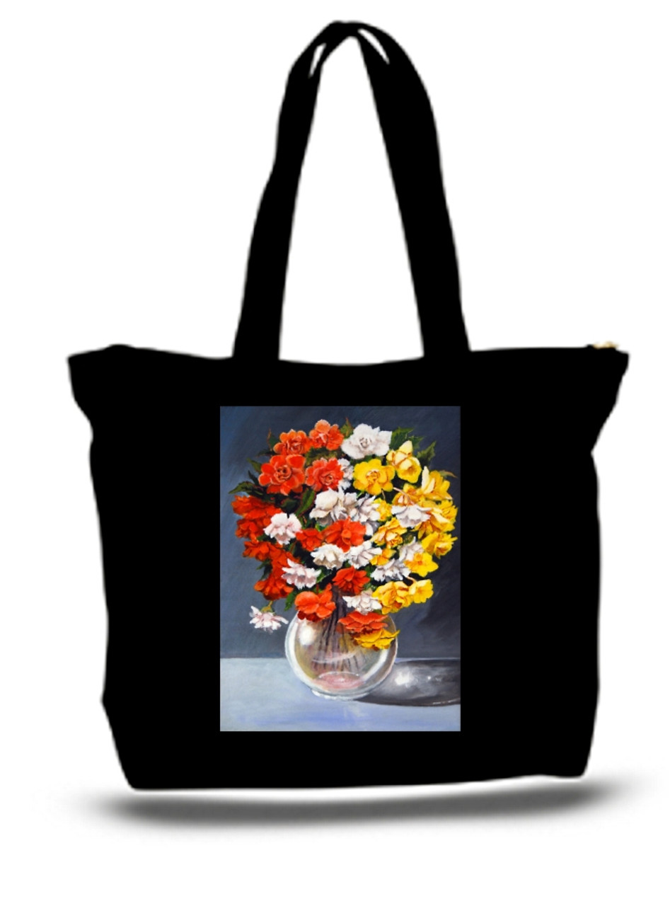 XXL Tote Bag Flowers