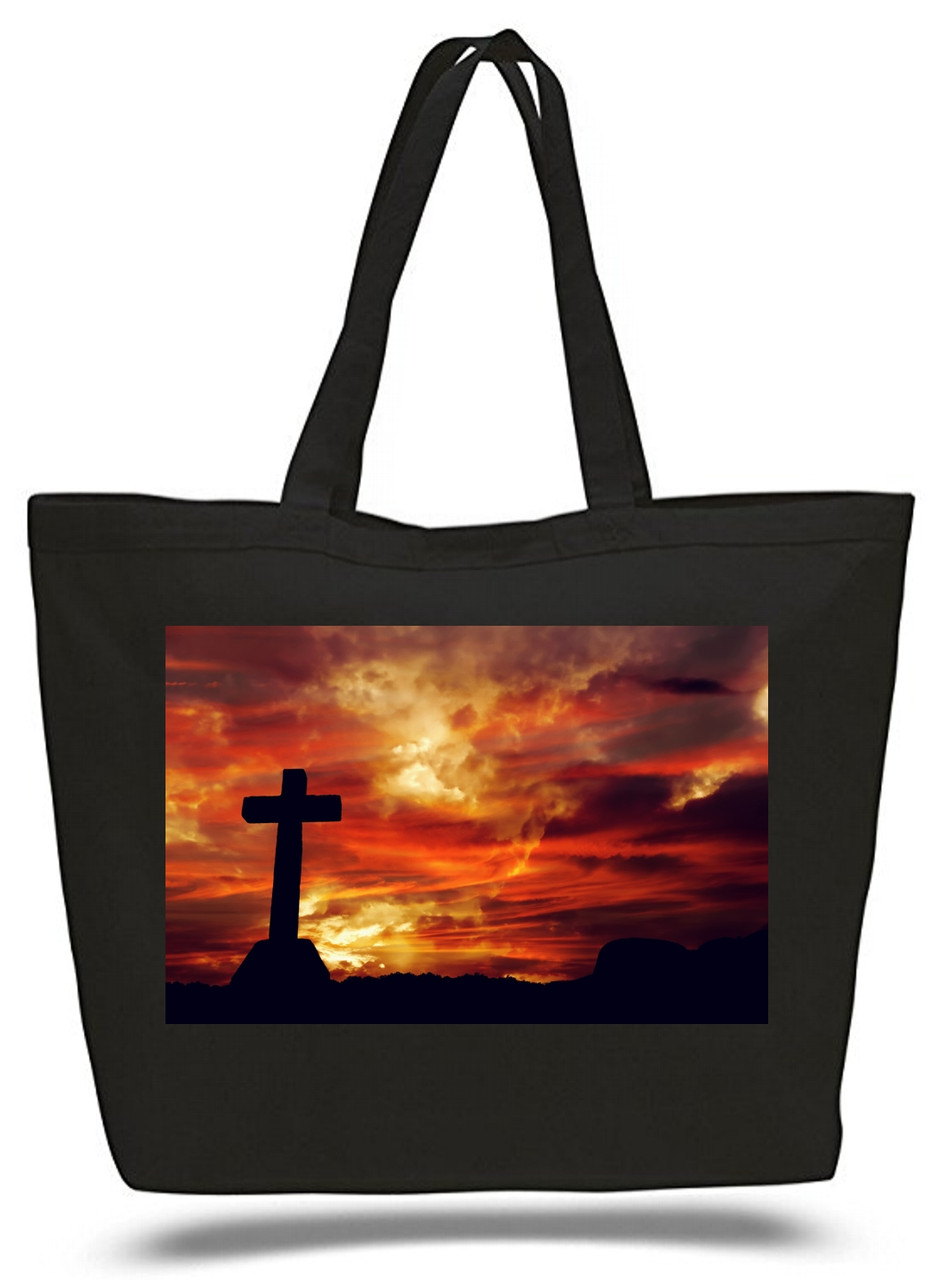XXL Tote Bag The Cross And The Pasion Jesus Christ