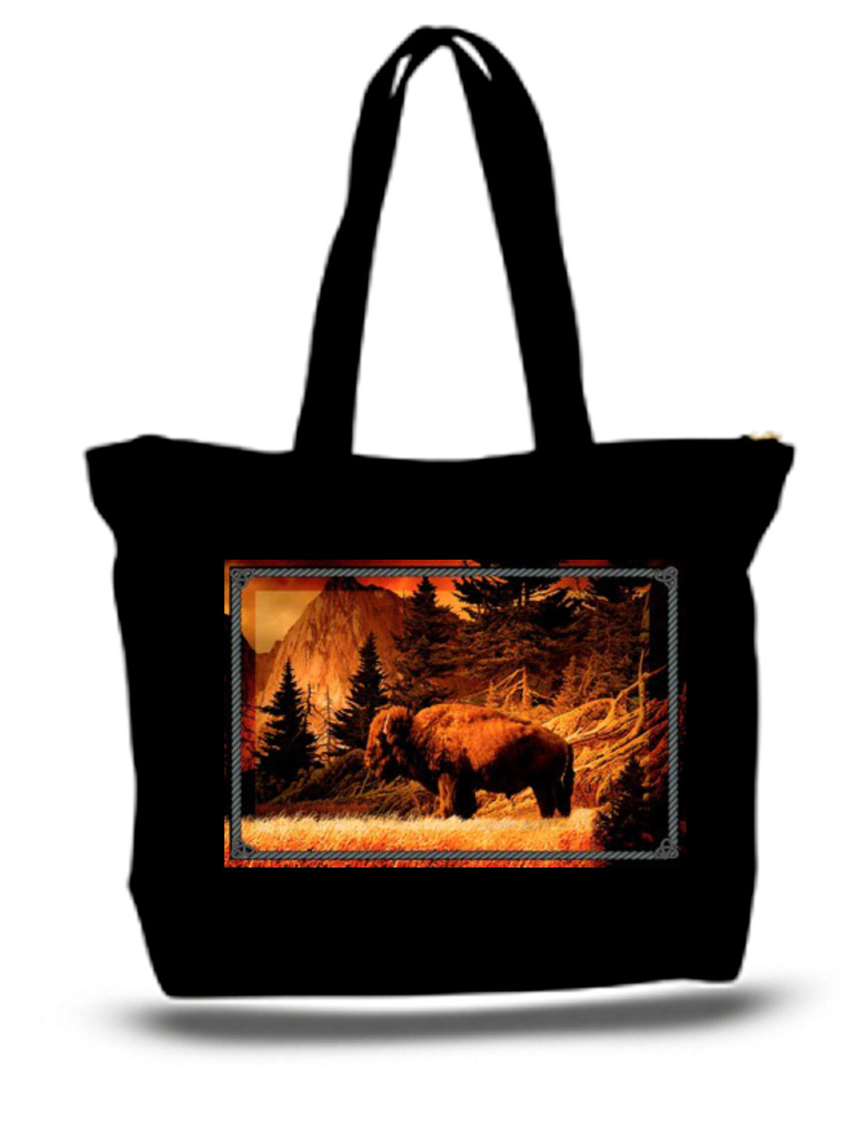 Buffalo2 City and State Skyline Watercolor Tote Bags