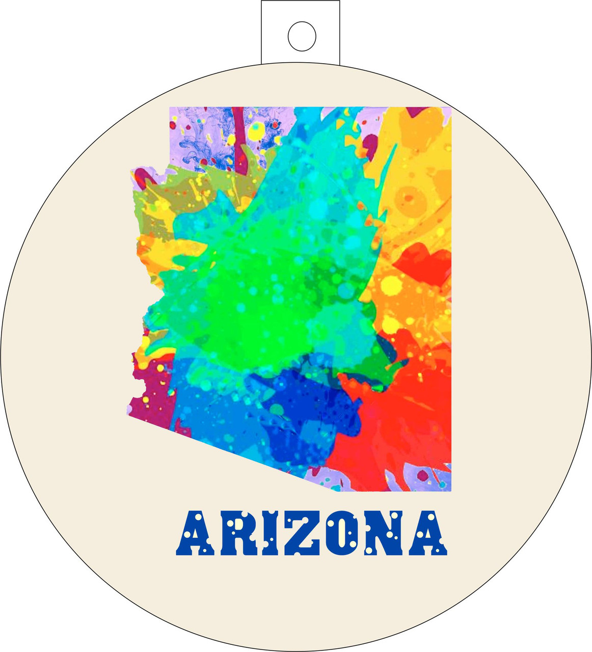 City Of Arizona Watercolor Skyline Chirstmas Ormanent