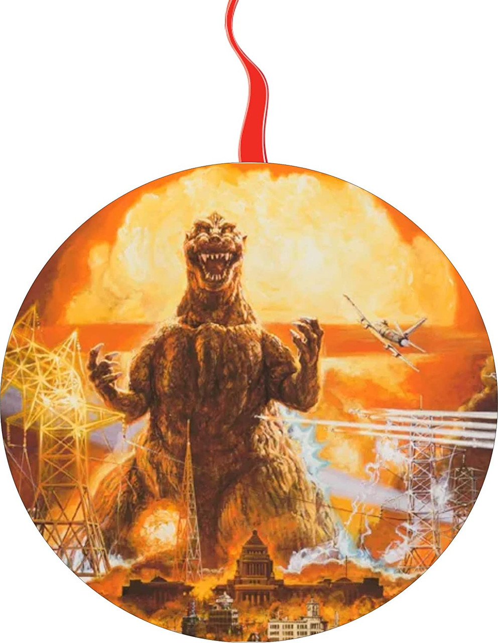 Godzilla 9 Christ Ornament