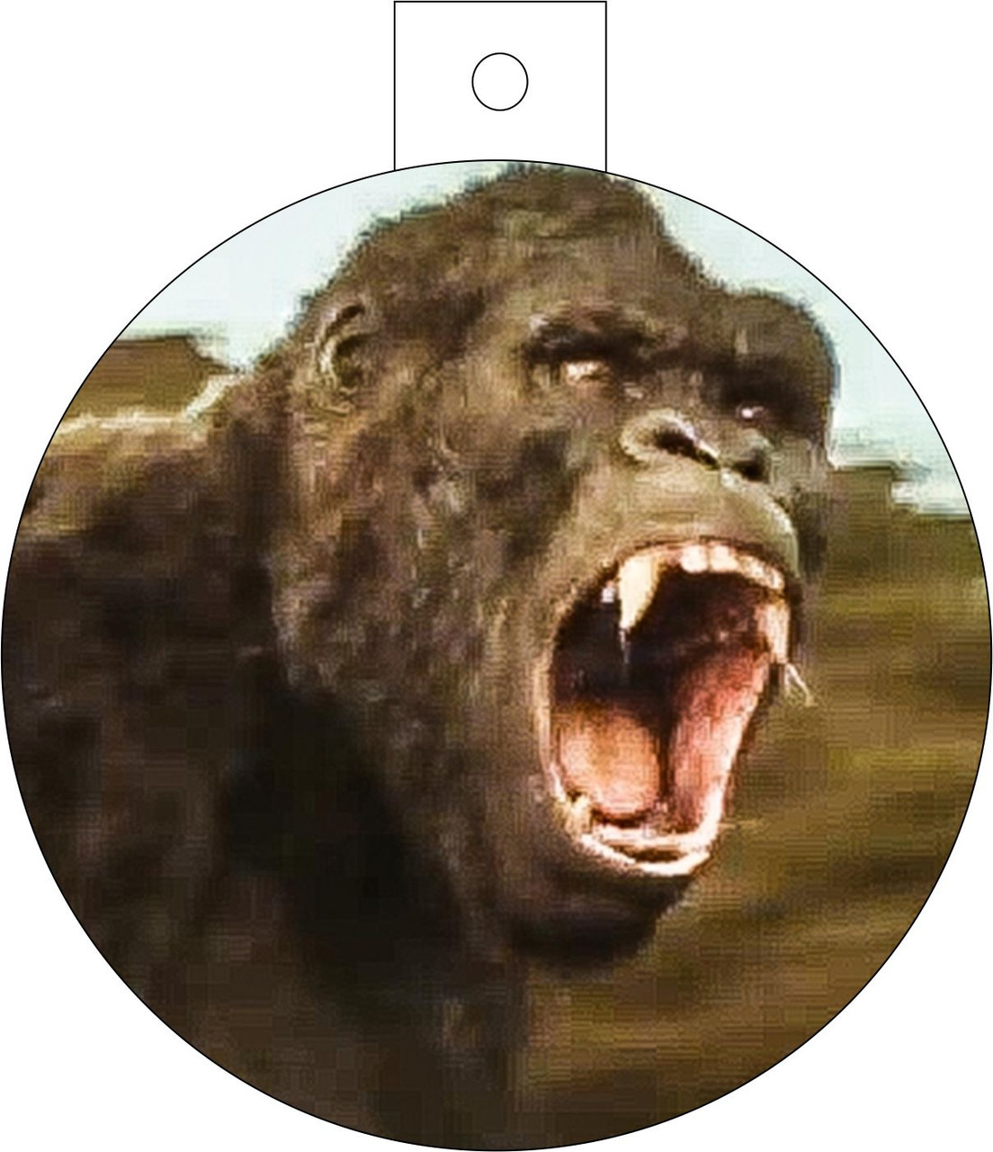 Hungary Gorilla Kong Christmas Ornament