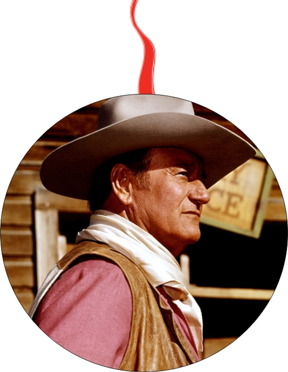 John Wayne Chisum Christmas Ornament