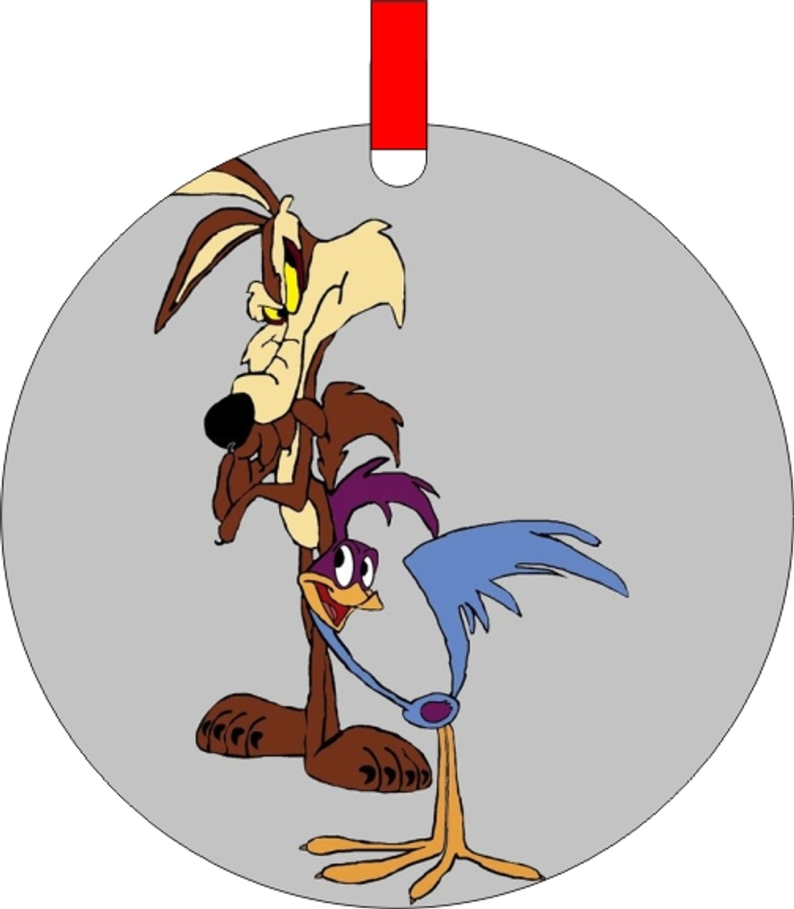 Coyote And Roadrunner Christmas Ornament