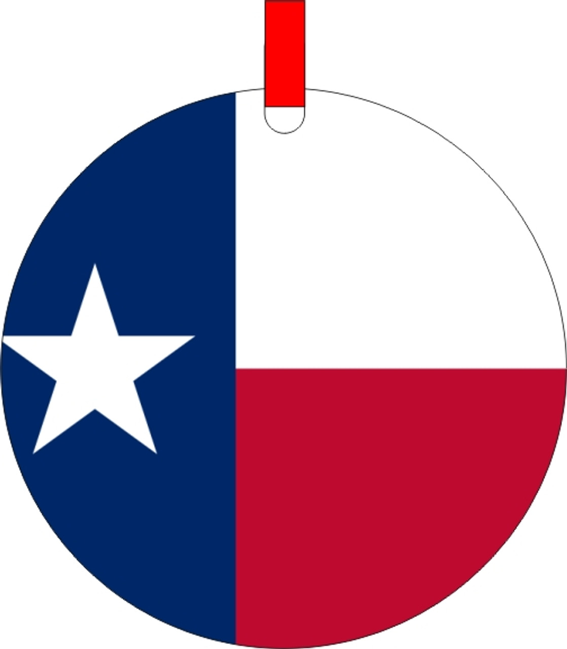 State Of Texas Flag Christmas Ornament