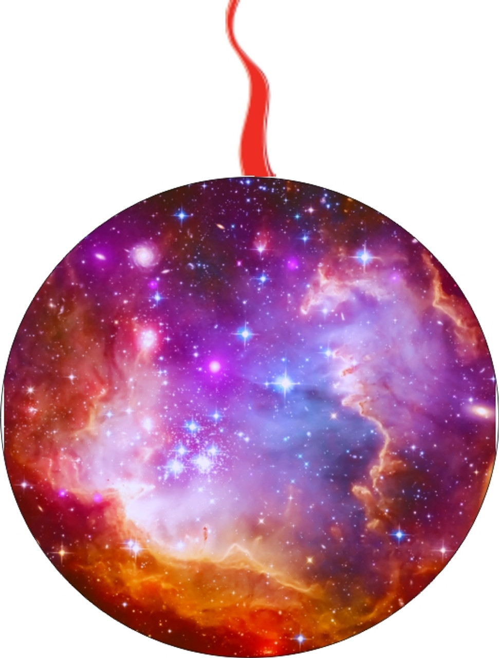Abstract Illustration With A Beautiful Star Space Nebula Christmas Ornament