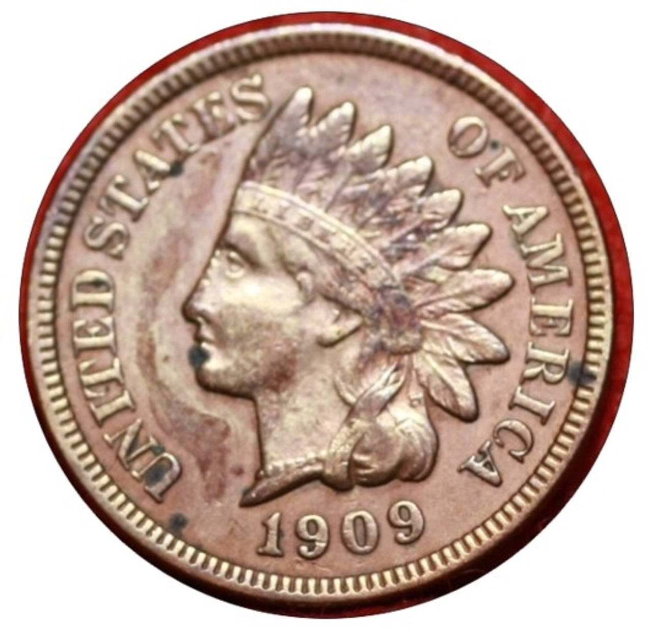 Set of 4 Coaters 1909 Indian Head Penny