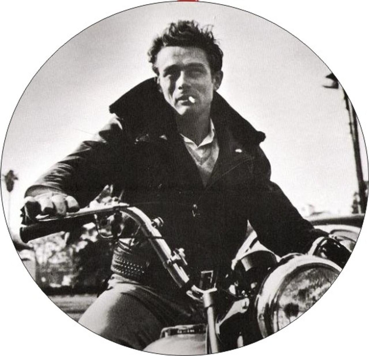 Set of 4 Coaters James Dean On His Motorcycle