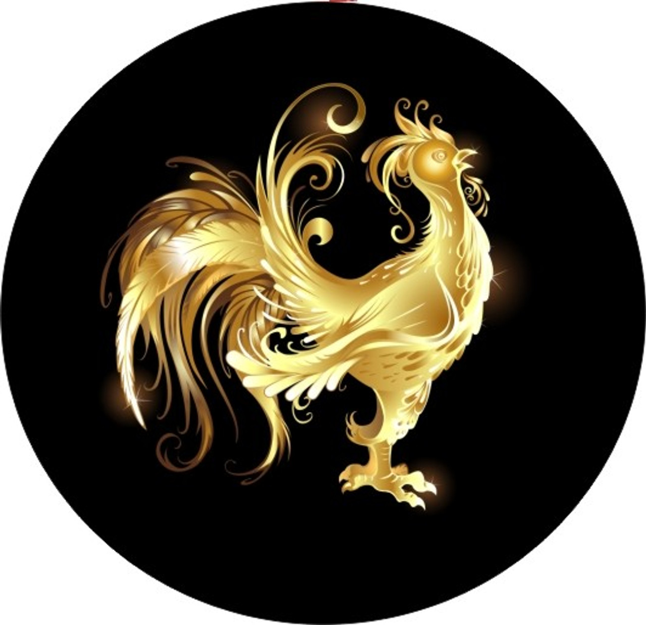 Set of 4 Coaters Golden Rooster