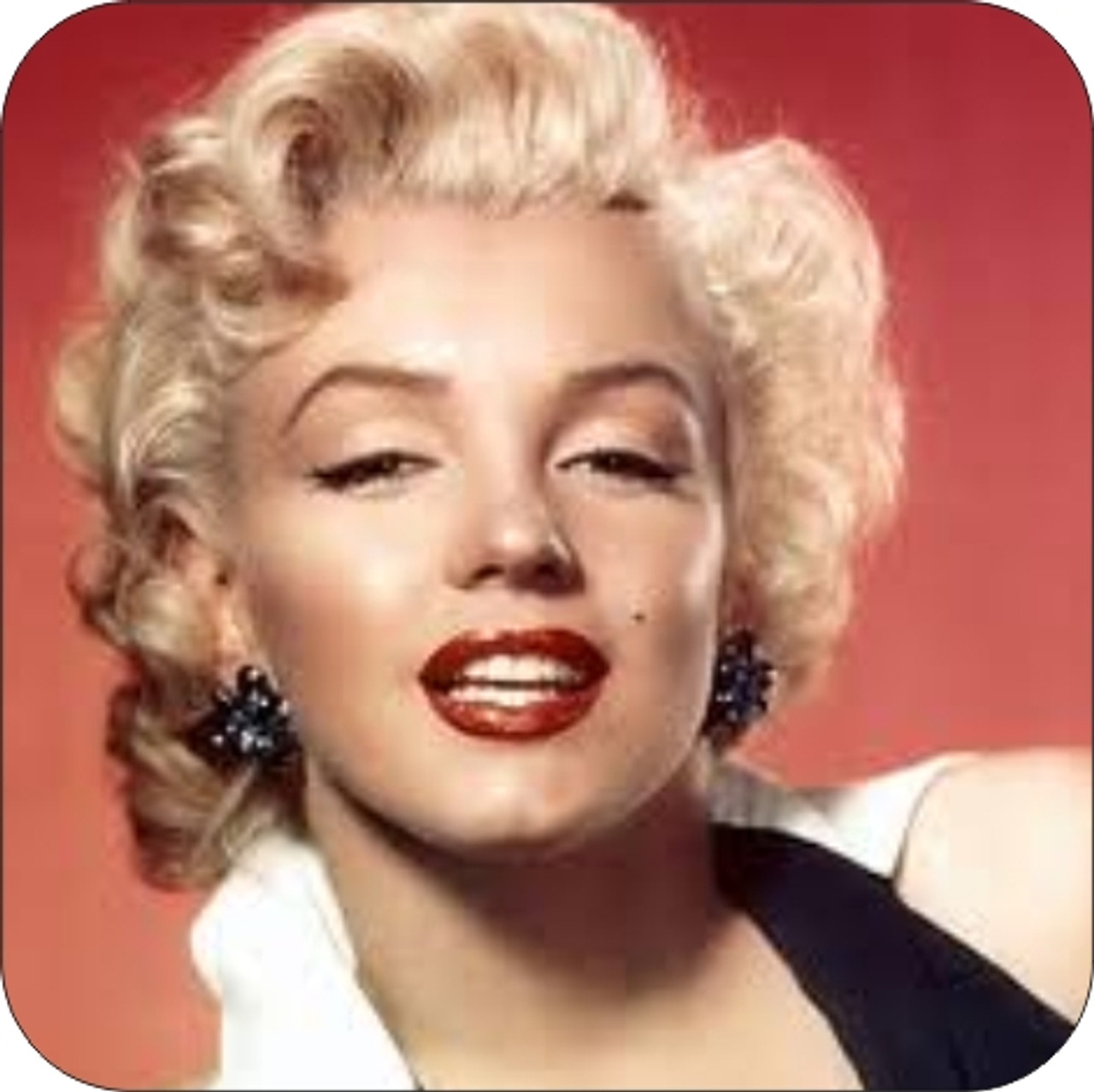 Set of 4 Coaters Marilyn Monroe Smile