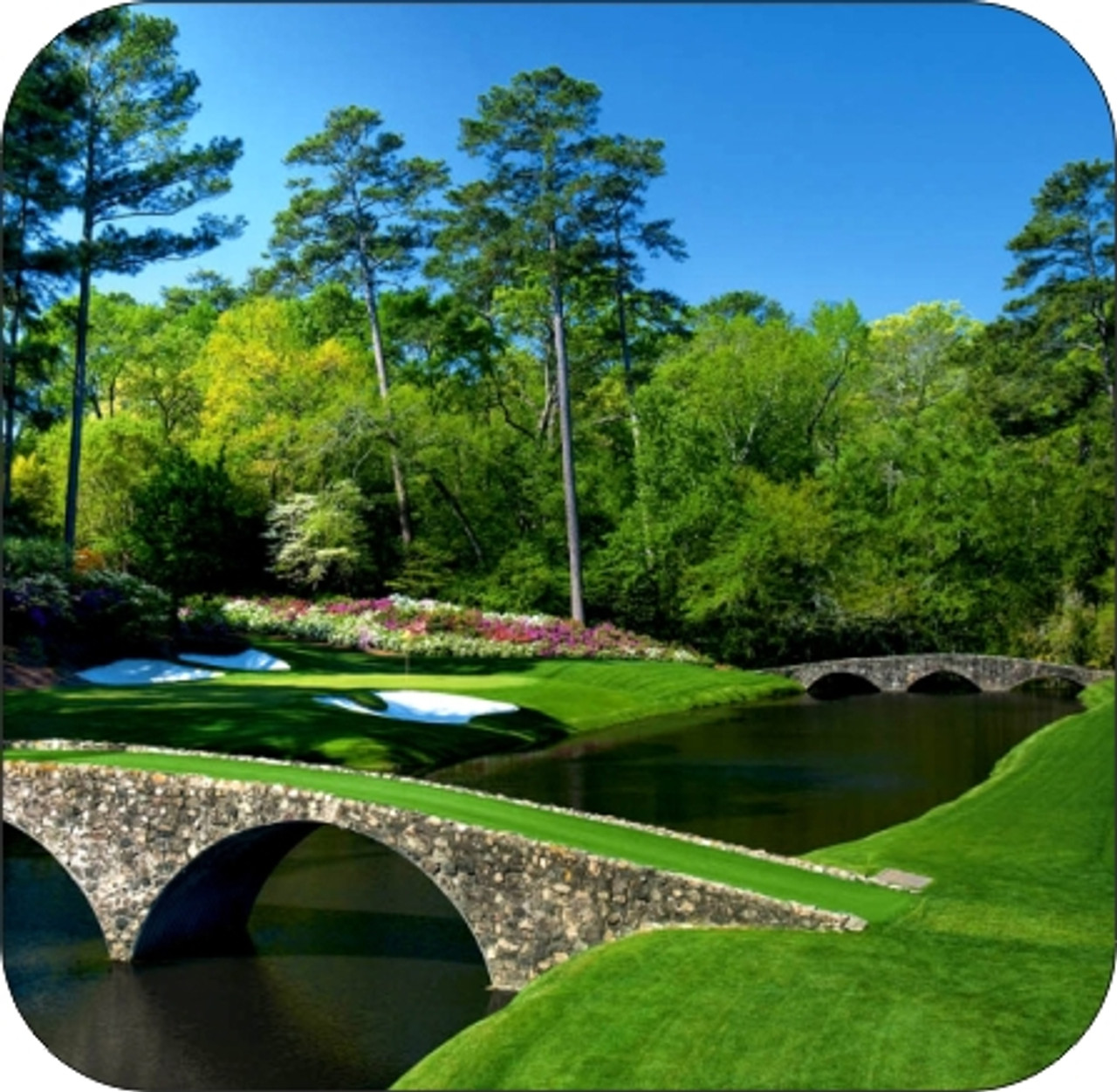 Set of 4 Coaters Masters Augusta 12th Hole