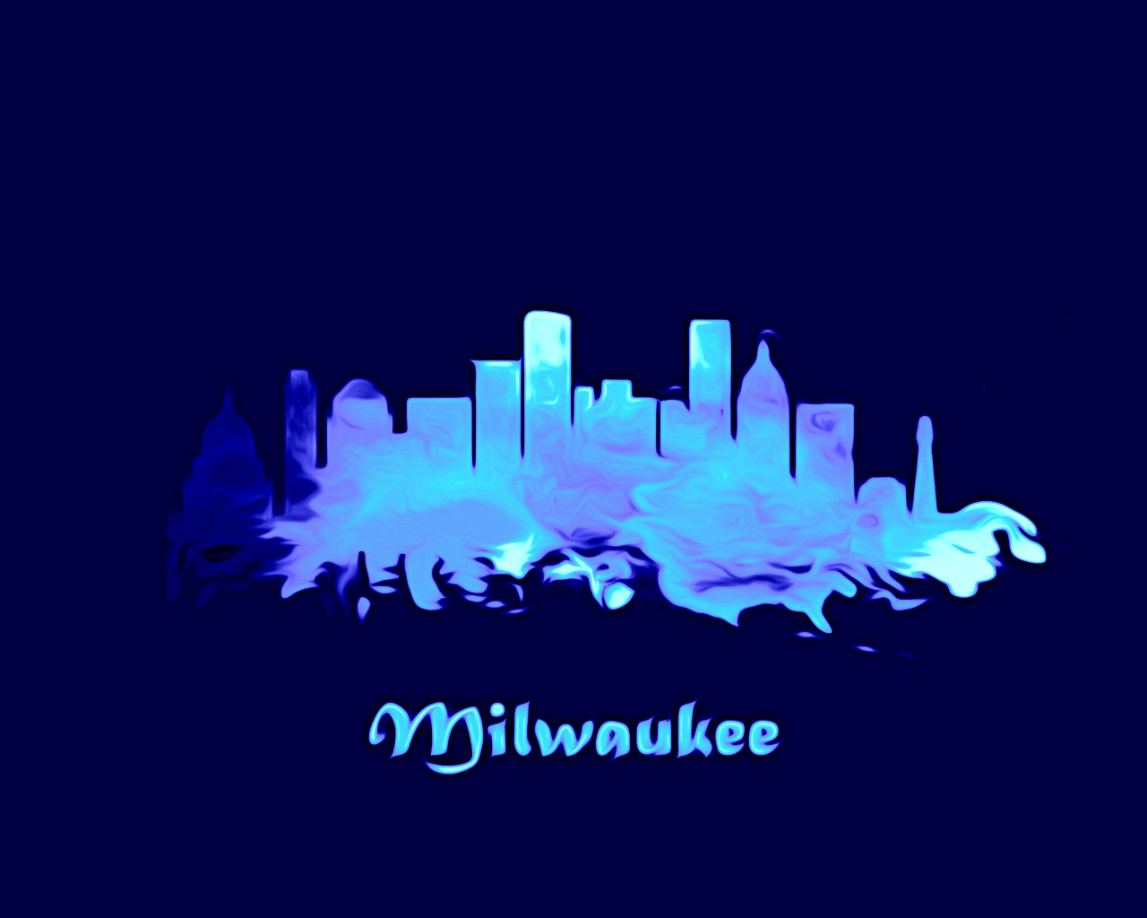 City Of Milwaukee 3 Watercolor Skyline Art