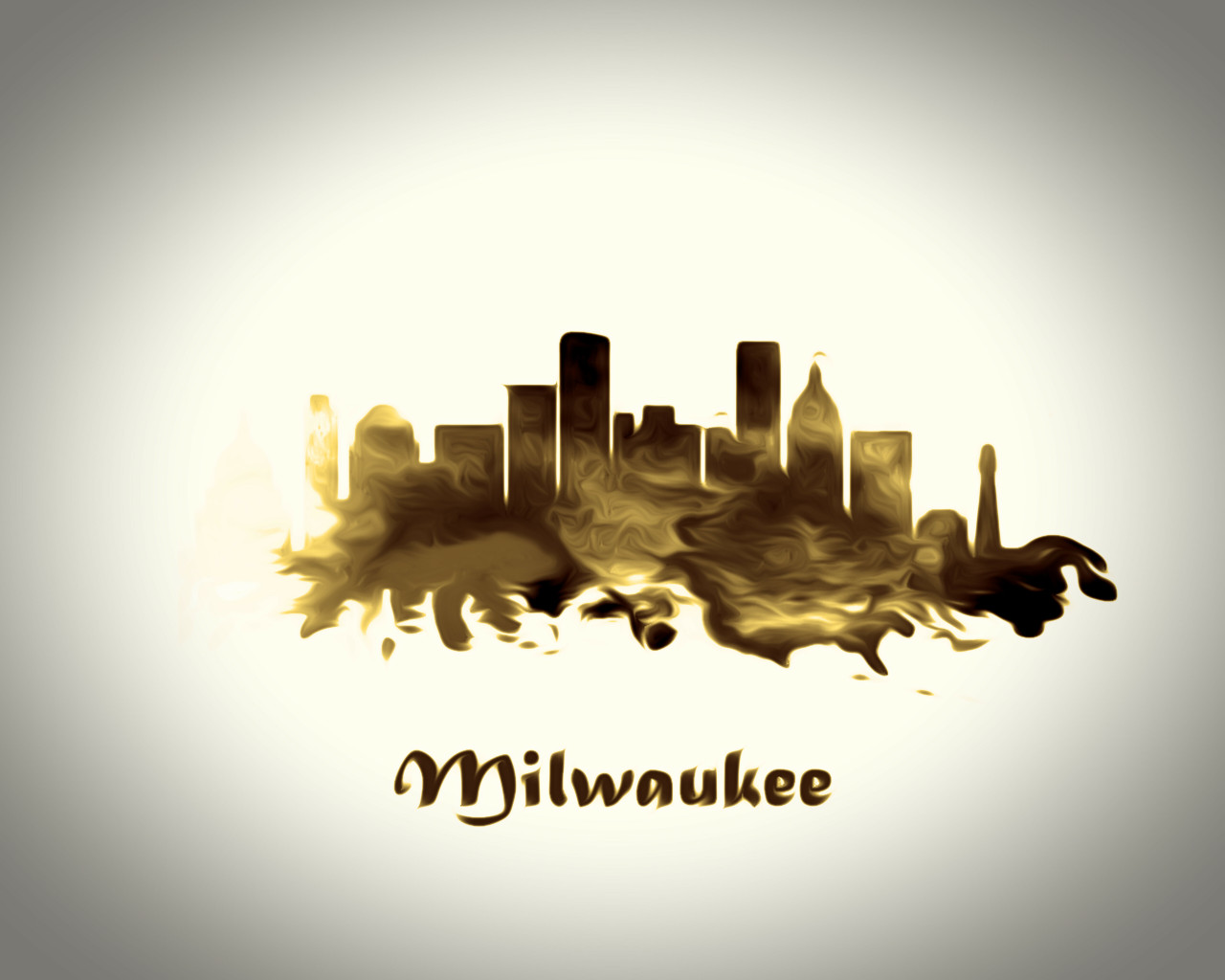 City Of Milwaukee 4 Watercolor Skyline Art