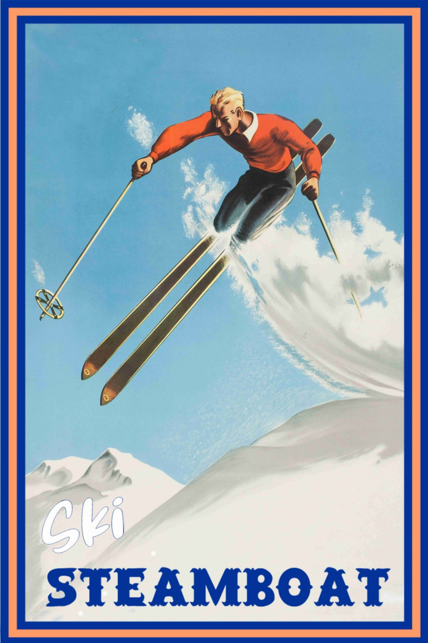 Travel Poster Visit Ski Vermont