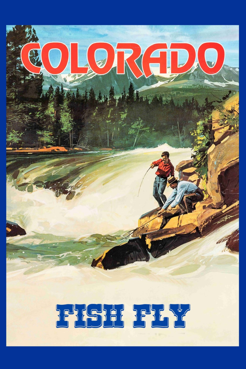 Travel Poster Visit Yellowstone Buff