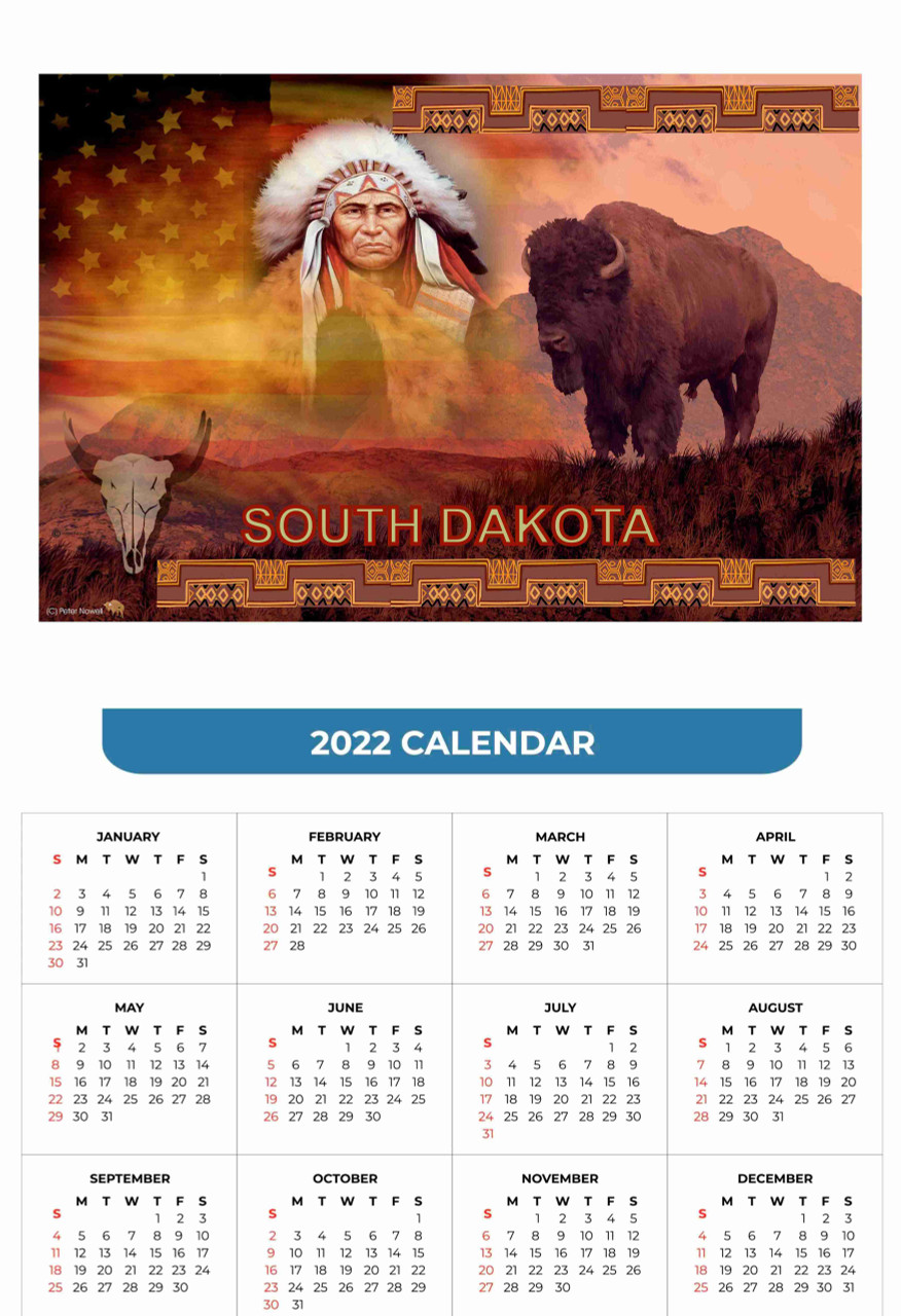 Year At a Glance  Calendar Glance 2022  South Dakota Native Land