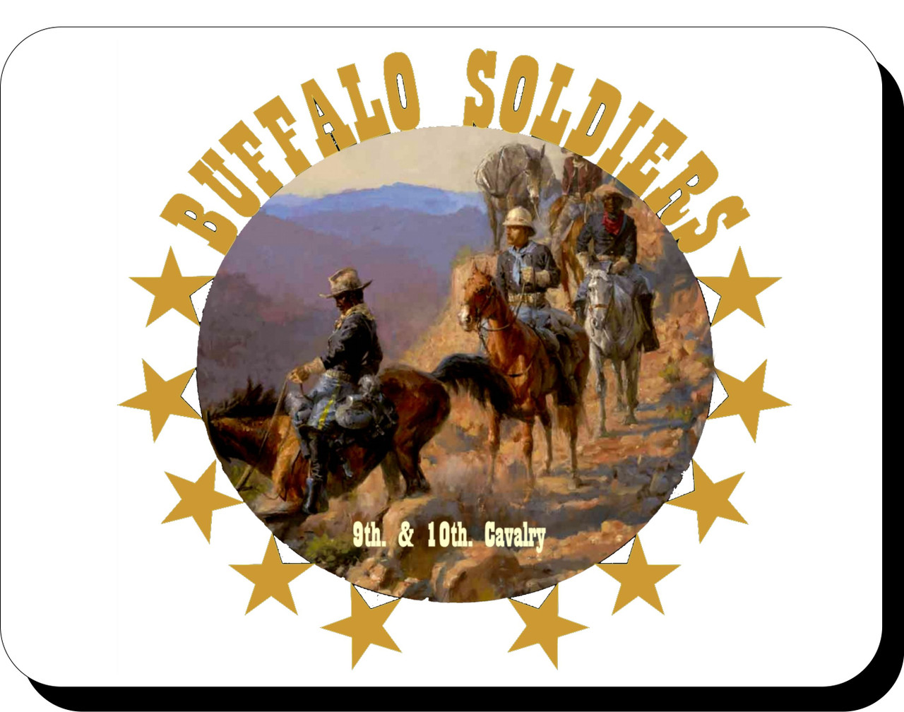 Buffalo soldiers Mouse pad
