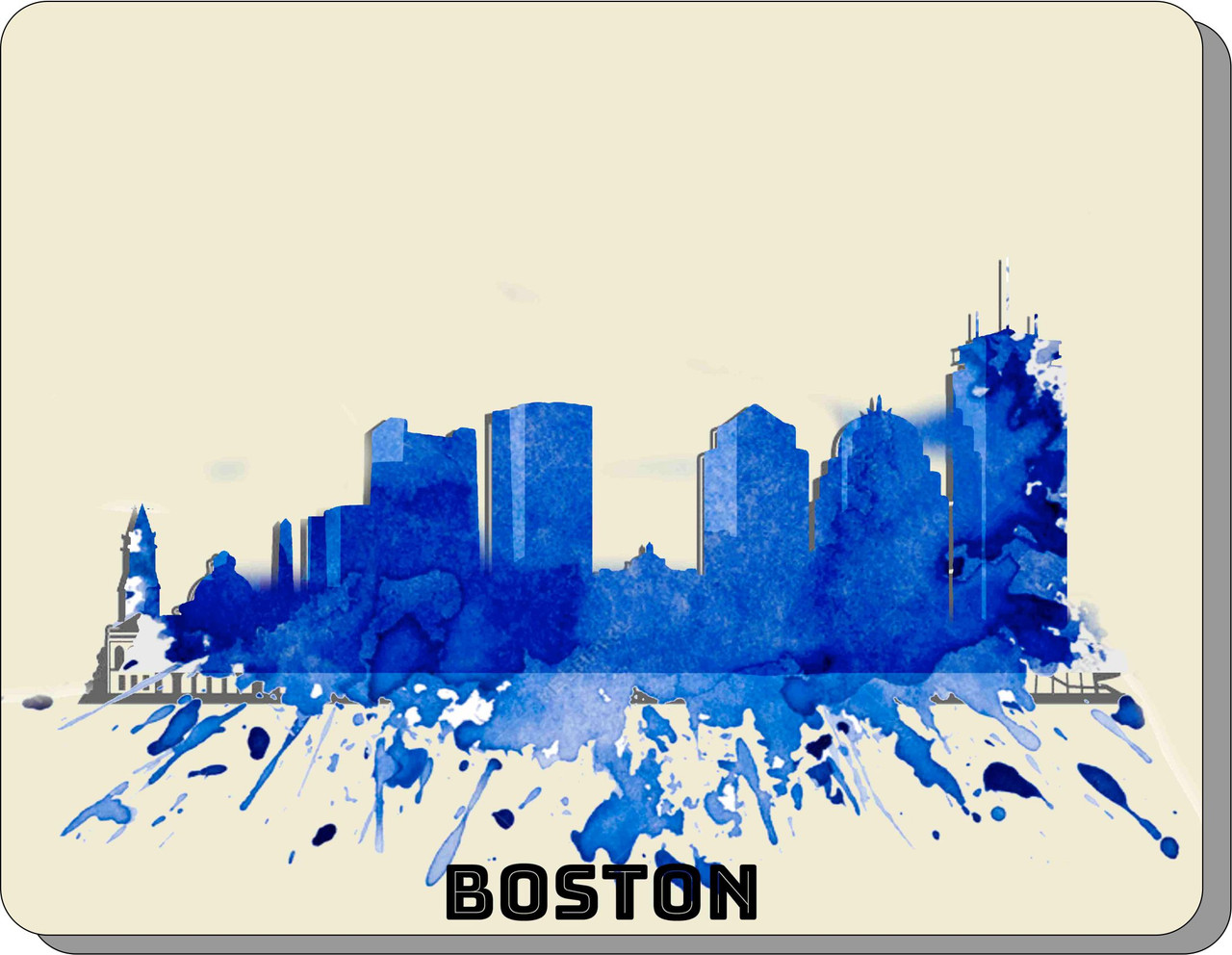 Boston In Blue Mouse pad