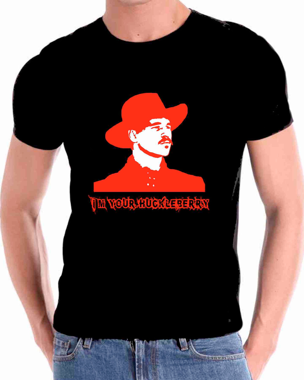 Tombstone I'm Your Huckleberry Doc Holliday  T shirt