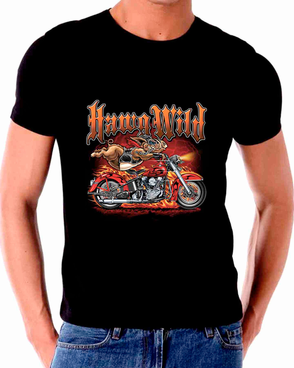Hawg Wild Motorcycle T shirt