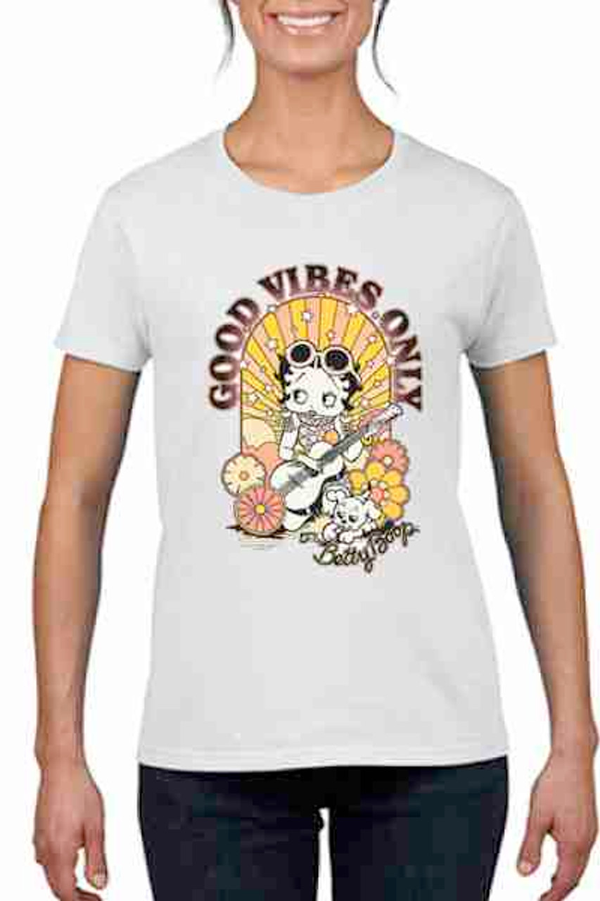 Good Vibs Betty Boop  Ladies T shirt