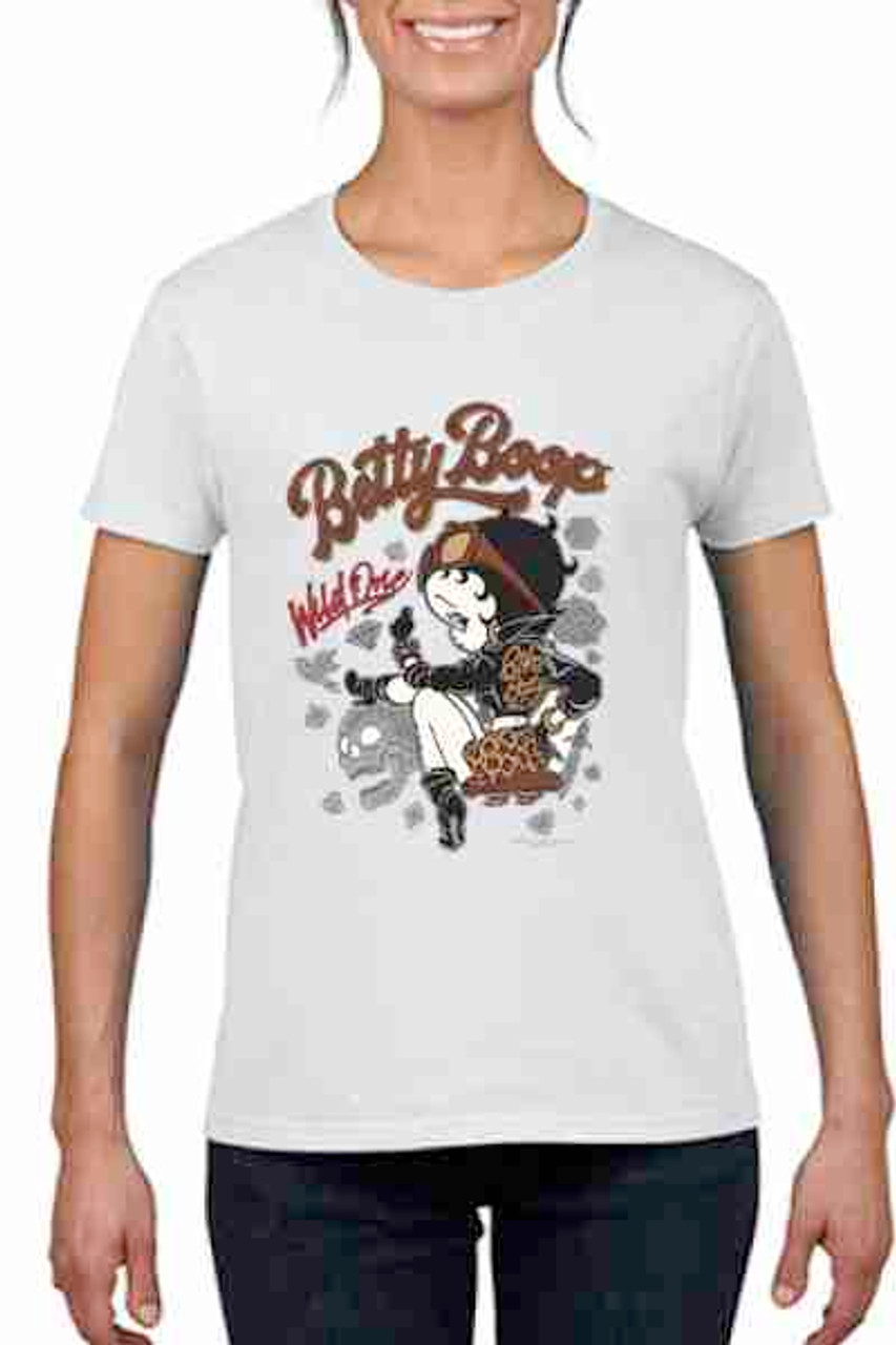 The Wild One  Betty Boop  Ladies T shirt