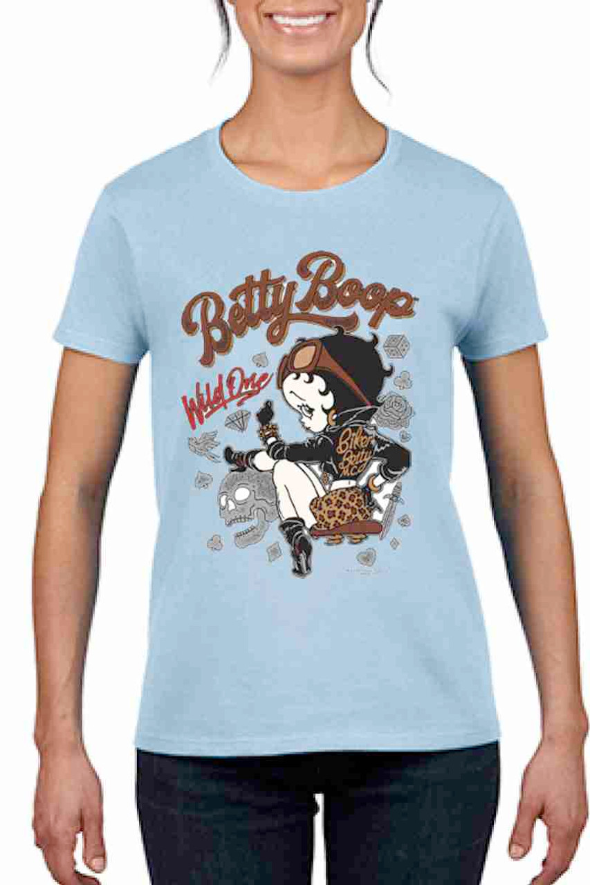 The Wild One  Betty Boop  Ladies T shirt