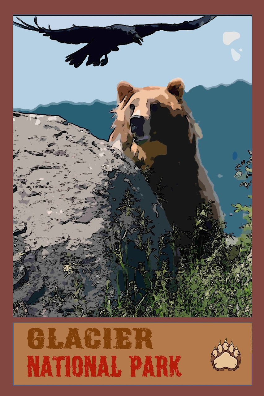 Glacier Park Travel  Poster