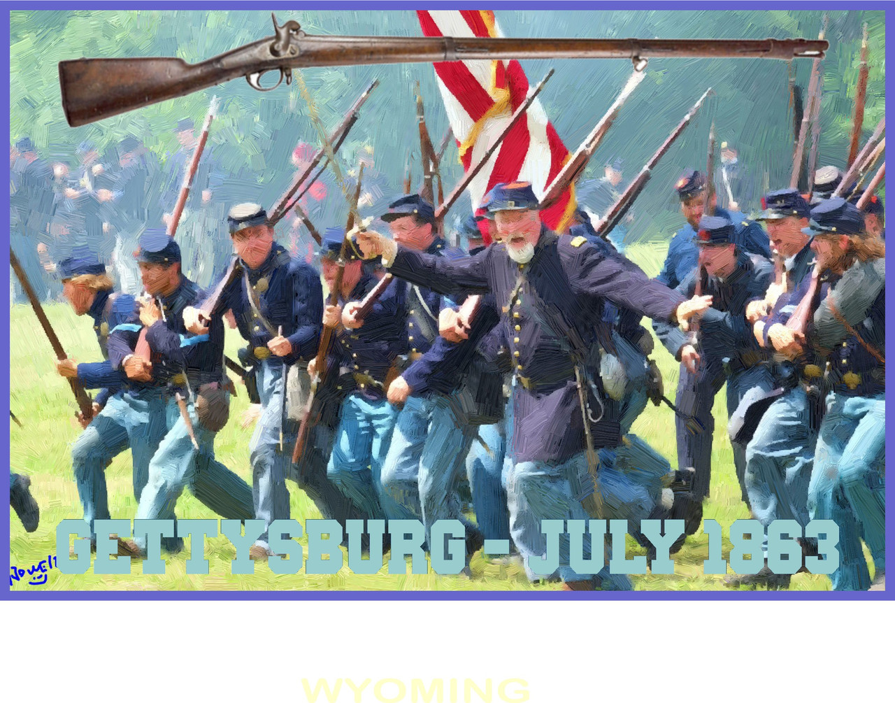Gettysburg July 1863 Travel  Poster