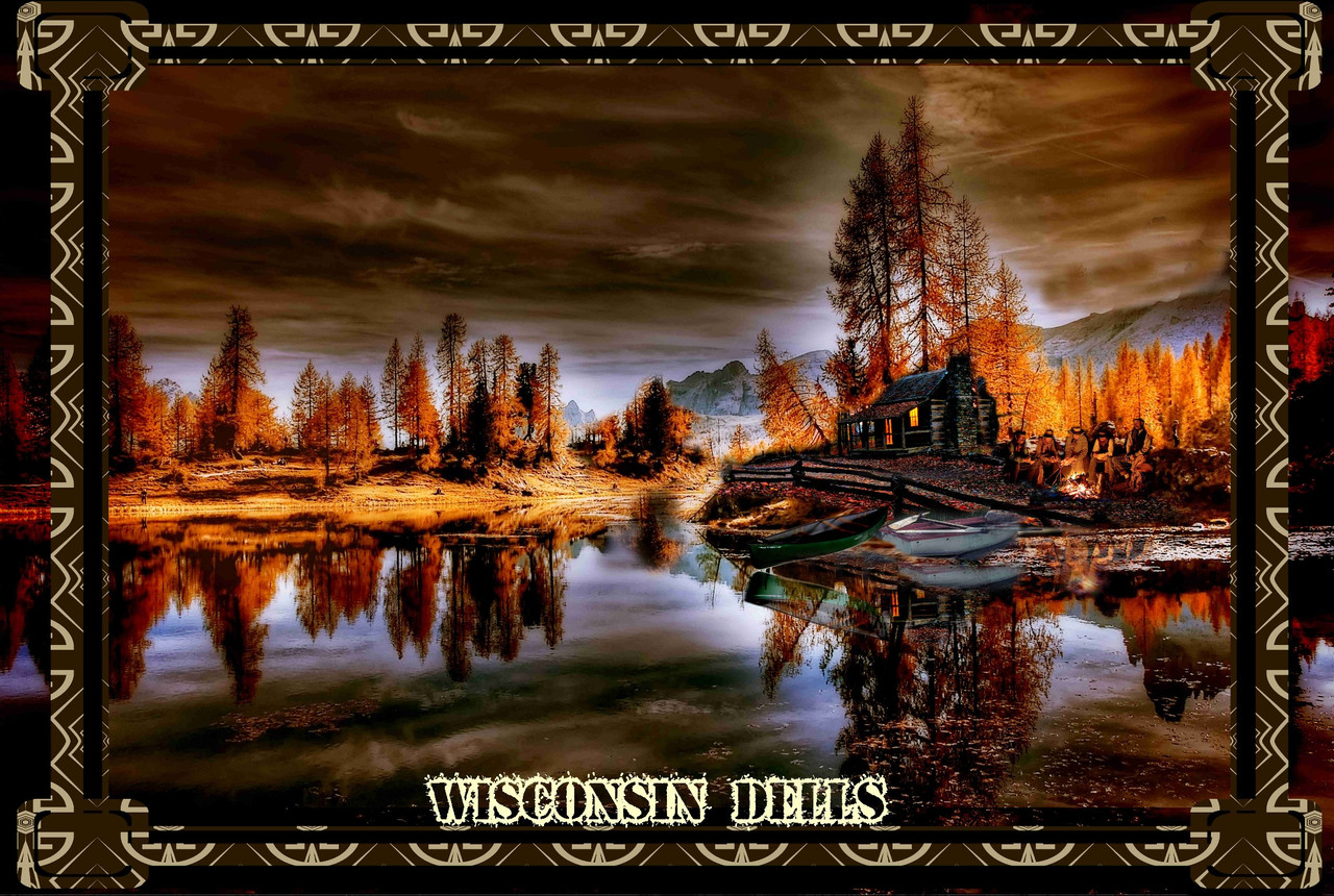 Wisconsin Dells Cabin Fishing Camp And Fire