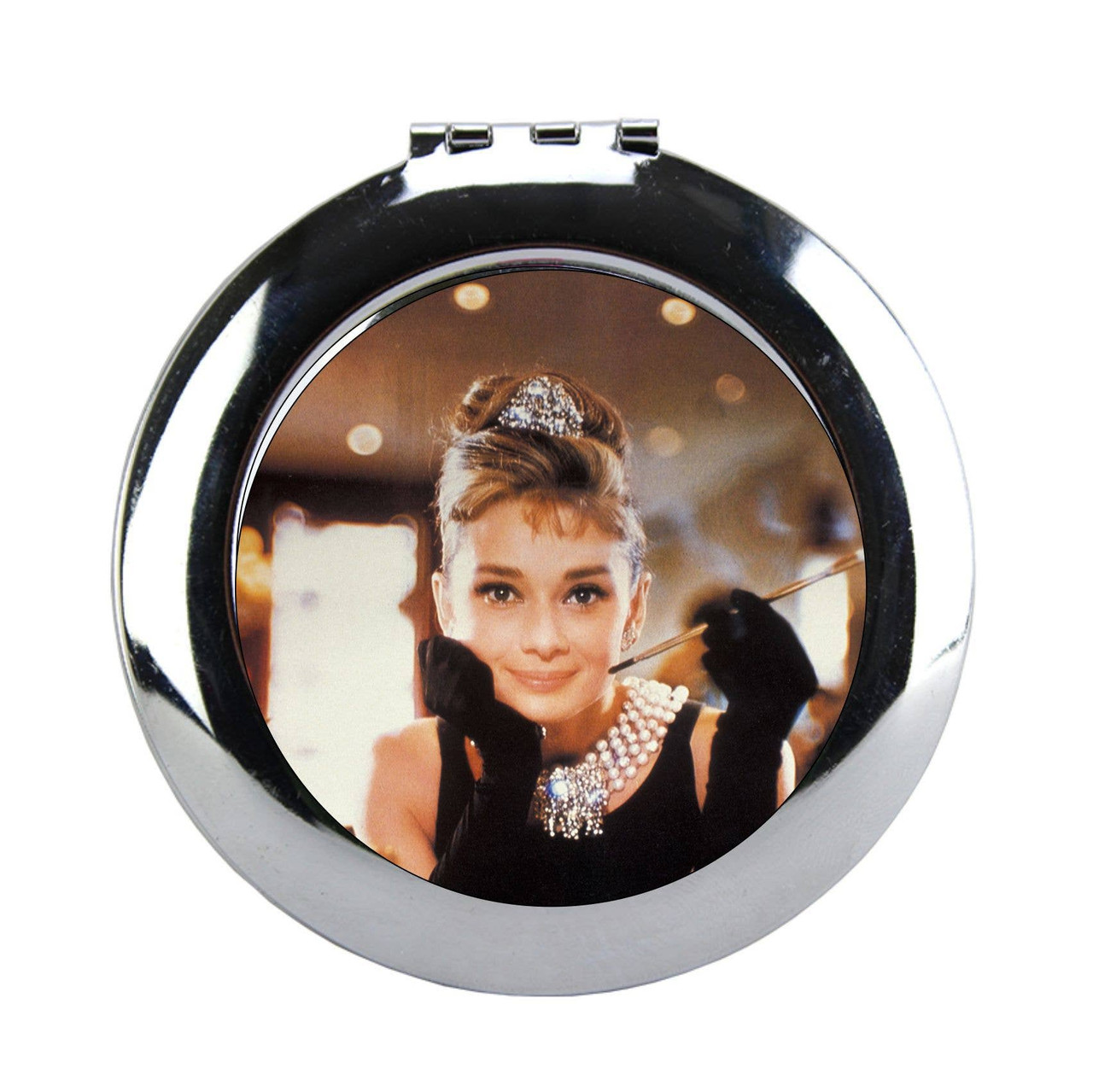 Audrey Hepburn Photo Ladies Pocket Purse Compact Mirror