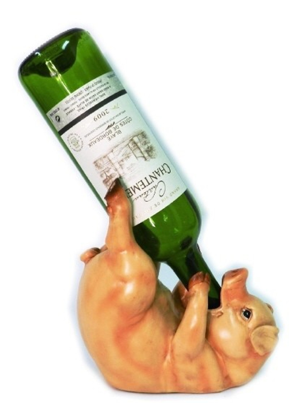 Pig Holding wine Rack 8 "L  Wine Rack and Bottle Holder