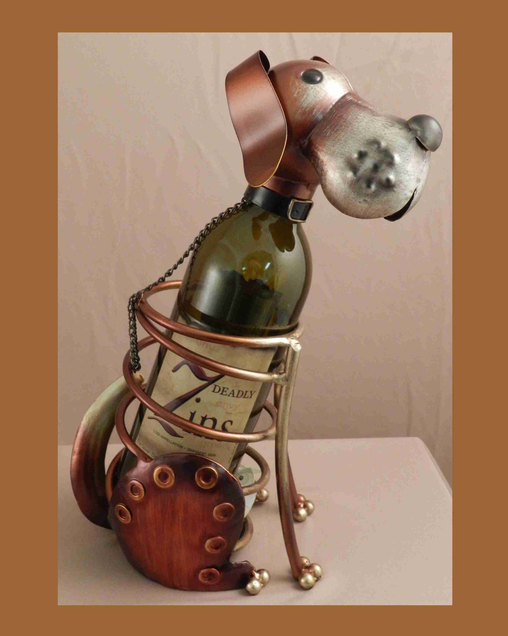 Long Ears Dog Art  Wine Rack and Bottle Holder