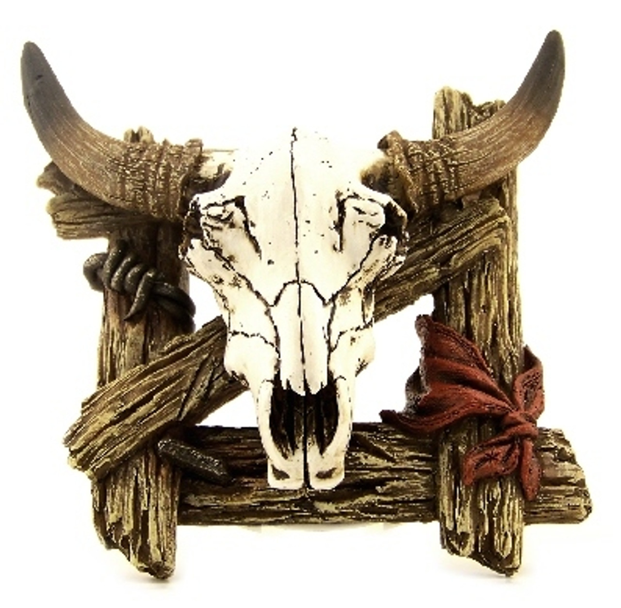 Cow Skull 3 inch wide  large NIGHT LIGHT western old west cowboy art style  VERY LARGE AND BRIGHT