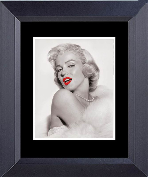 Marilyn Monroe Sexy Lips Framed Art Photograph Print Framed Print