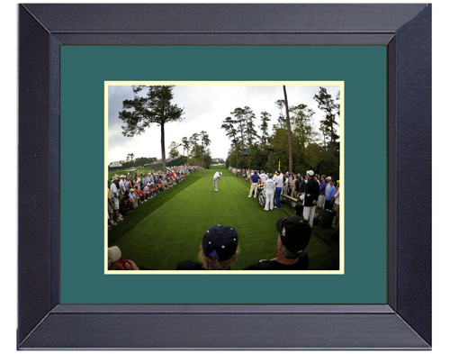 Tiger Woods 2012 Master 18th Hole Swinging Away Golf Photo   Framed Print