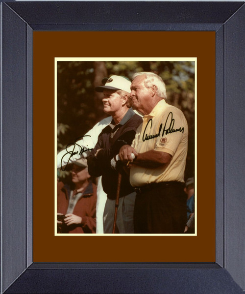 Golf LEgends Jack NMicklaus and Arnold Palmer Penned.   Framed Print
